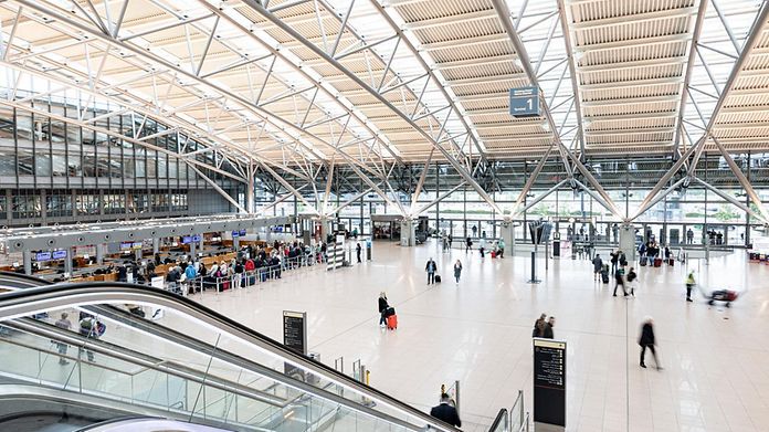 Terminal am Hamburger Flughafen