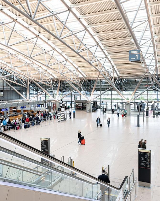 Terminal am Hamburger Flughafen