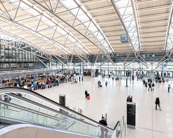 Terminal am Hamburger Flughafen