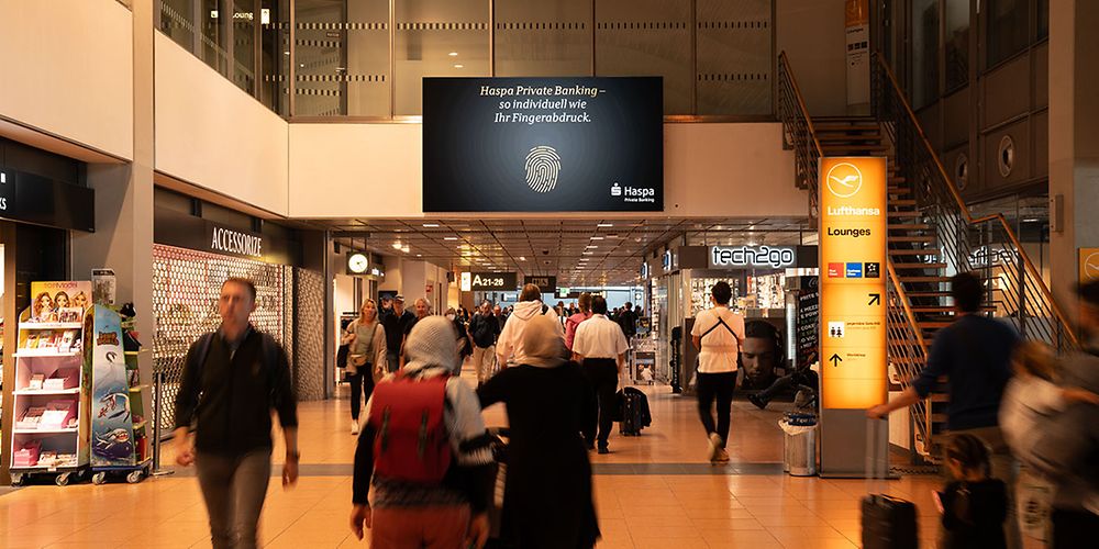 Videowall Lufthansa Lounge​