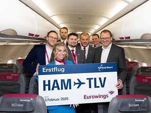 Eurowings Erstflug Hamburg nach Tel Aviv