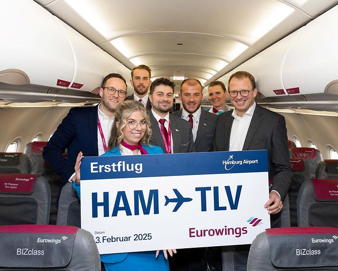 Eurowings Erstflug Hamburg nach Tel Aviv